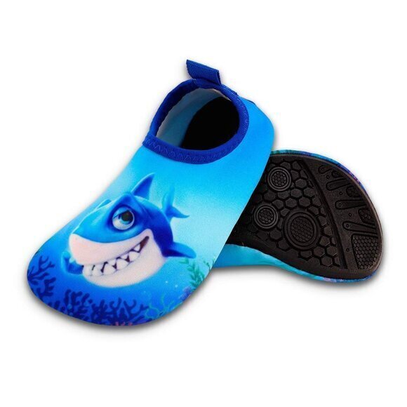 Toddler Kids' Blue Shark Water Shoes Size 11 Quick-Dry Aqua Socks